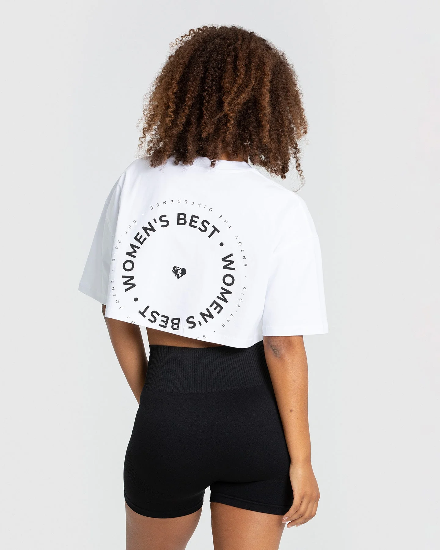 Comfort Oversized Cropped Short Sleeve T-Shirt | White - Image 3