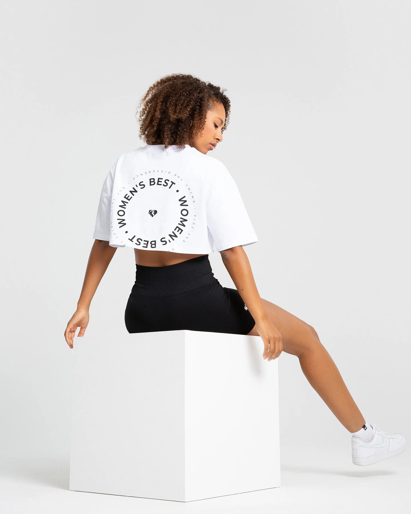 Comfort Oversized Cropped Short Sleeve T-Shirt | White - Image 5