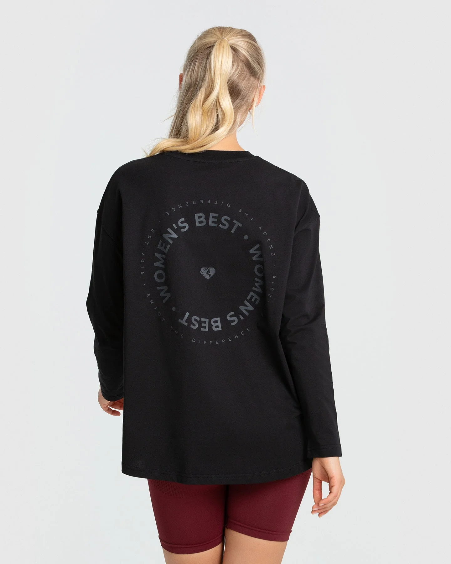 Comfort Oversized Long Sleeve T-Shirt | Black - Image 3