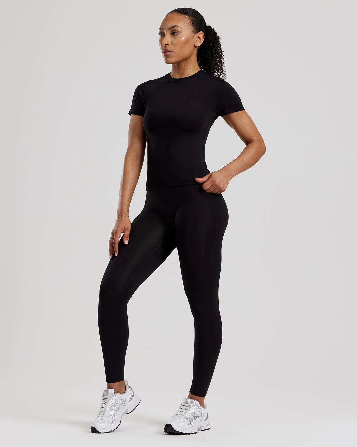Essential High Waist Leggings | Black - Image 5